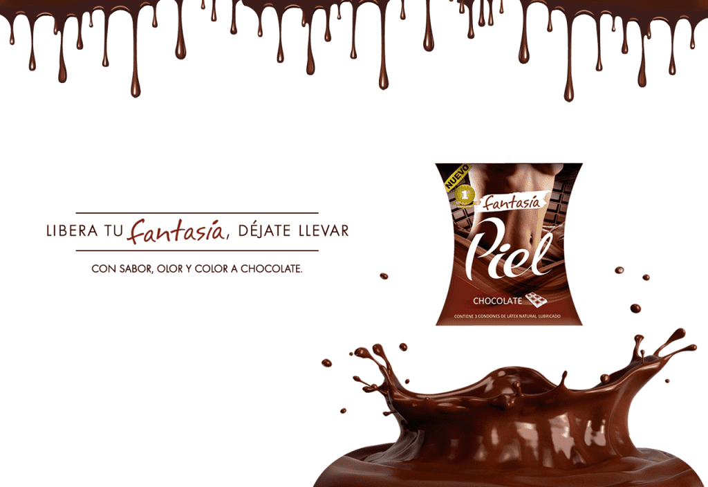 condon piel fantasia sabor a chocolate